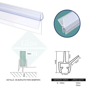 Barre agua Doble Aleta 10mm HI-206A